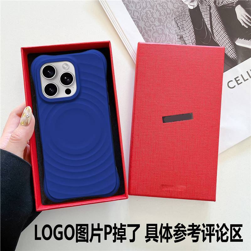 液态硅胶手机壳挂绳白色波漾壳联名赵露思适用于苹果iPhone16prom|undefined