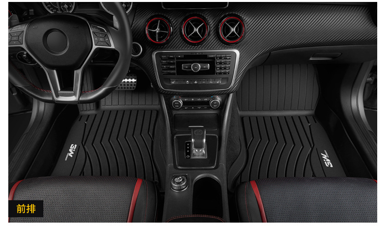 3W Full TPE Floor Mats For Mercedes-Benz C260L E300L GLA200 GLC260 CLACLS GT