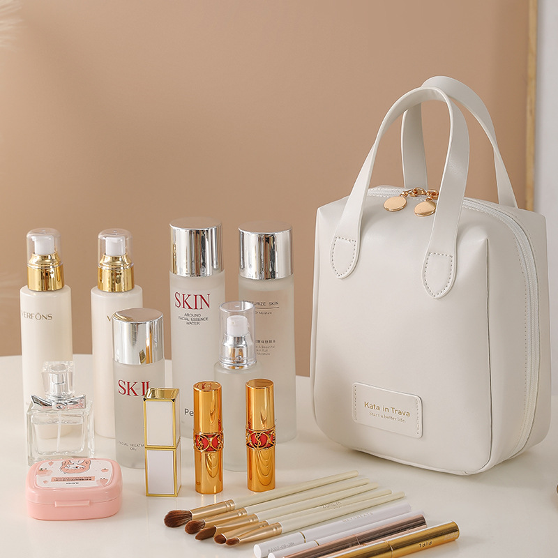 Bolsa de cosméticos para mujeres 2023 nuevo portátil de gran capacidad portátil impermeable cuidado de la piel cosméticos bolsa de almacenamiento chica Corazón de almacenamiento