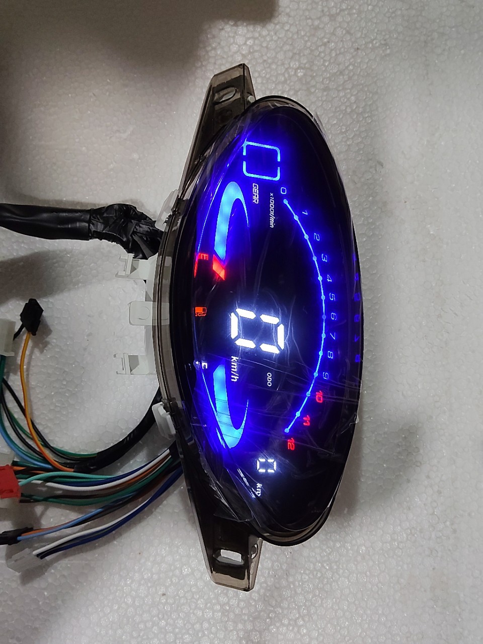 Popular export motorcycle modification instrument suitable for Honda BIZ100 LED speedometer