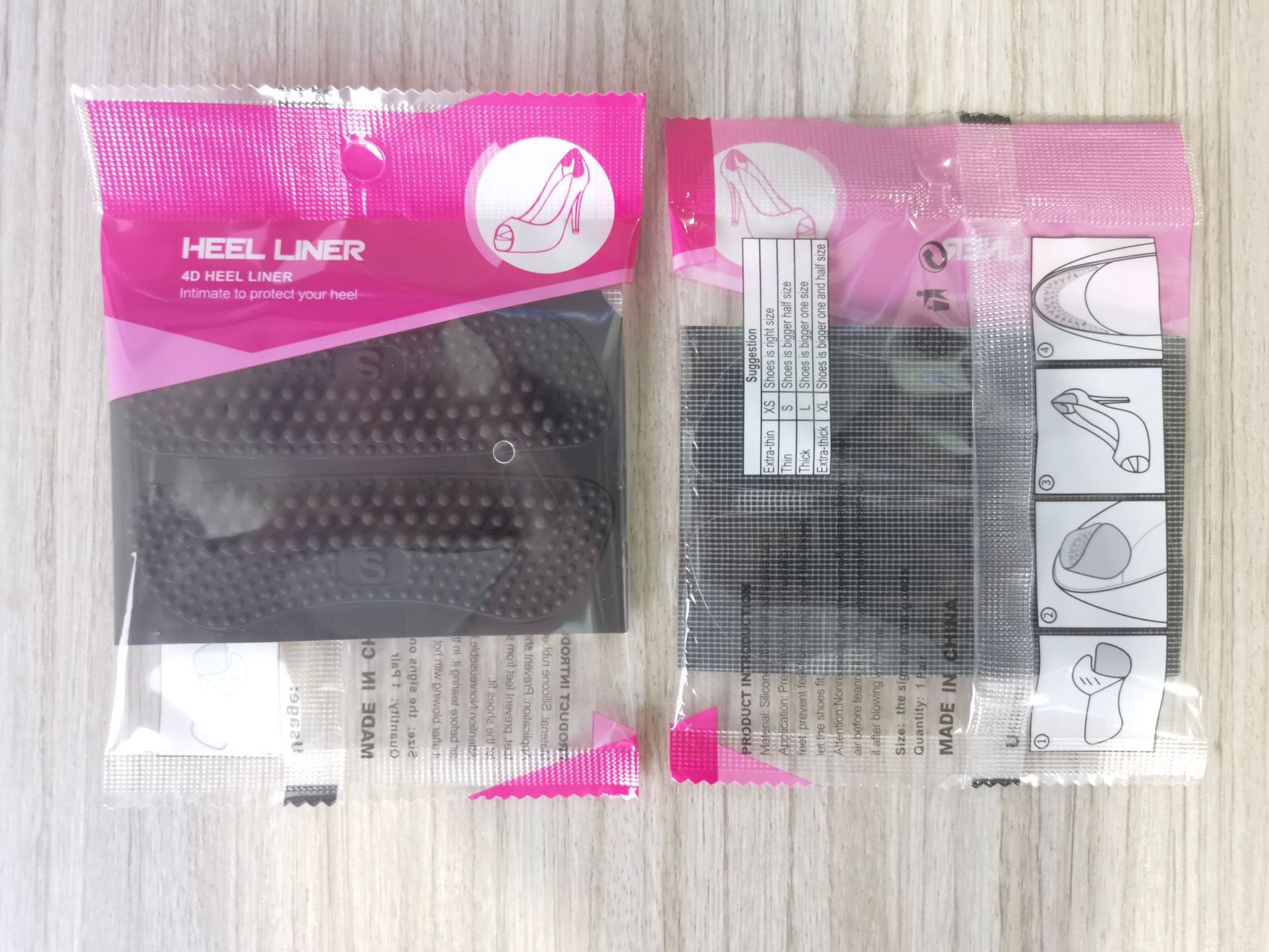 [Comercio electrónico transfronterizo] pie invisible anti-desgaste anti-caída talón 4D talón alto fijador de calzado medio tamaño almohadilla de ajuste