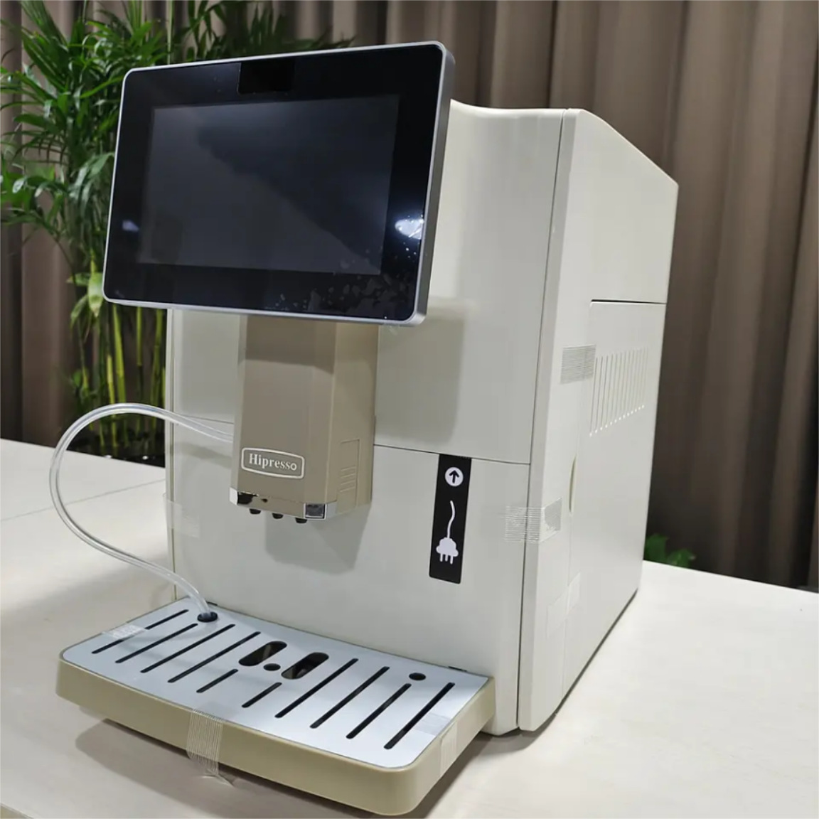 Automático de temperatura controlada máquina de café italiano concentrado pantalla táctil molienda hogar integrado