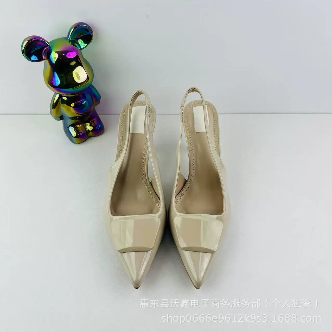 Весенние новые женские туфли Woxin ZA светло-бежевые желтые остроконечные туфли