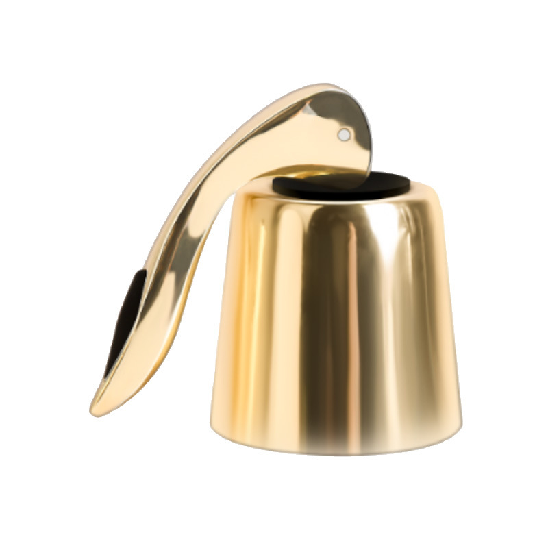 후드가 있는 단일 황금색 전체 플라스틱 손잡이 플러그 백