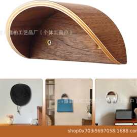 木质壁挂牛仔礼帽爵士帽置物架商场牛仔帽摆放架实木复古爵士帽架