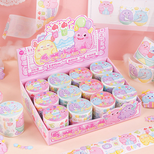 Handmade Tape Diary Set Cute Elements Daily High-Quality Versatile Handmade DIY Material Decoration Sticker Painting