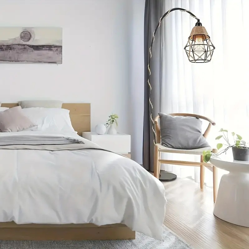 Zhongshan lámparas de piso lámpara de escritorio retro americana decoración de iluminación de hierro forjado lámpara de lámpara de cama sala de estar cabecera de cama