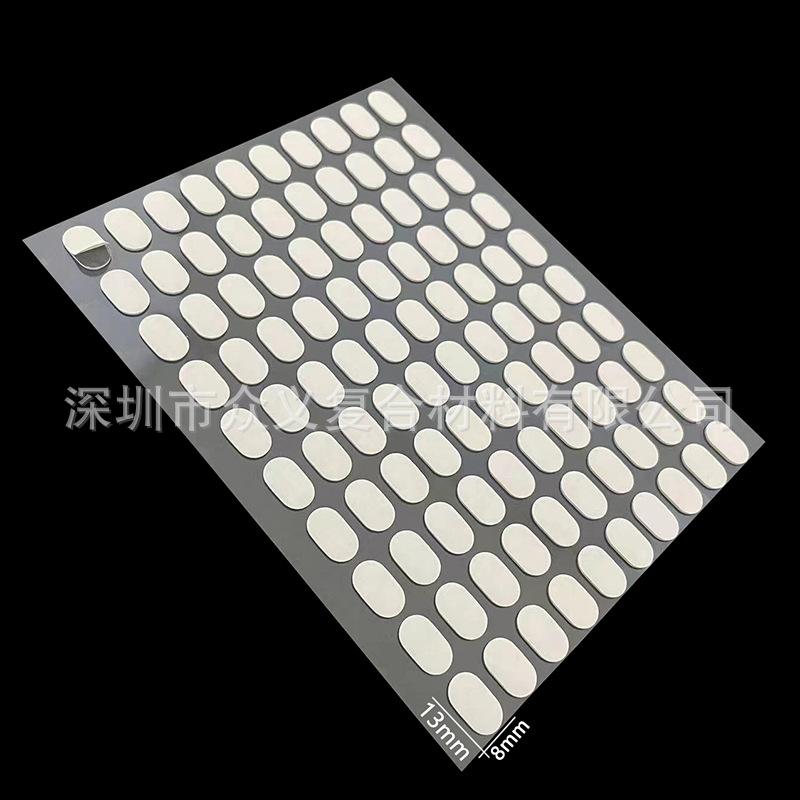 Fábrica al por mayor cinta de cristal de uñas de alto adhesivo de pasta de frijol transparente tarjeta de color de uñas tira de pantalla cinta adhesiva transparente de doble cara