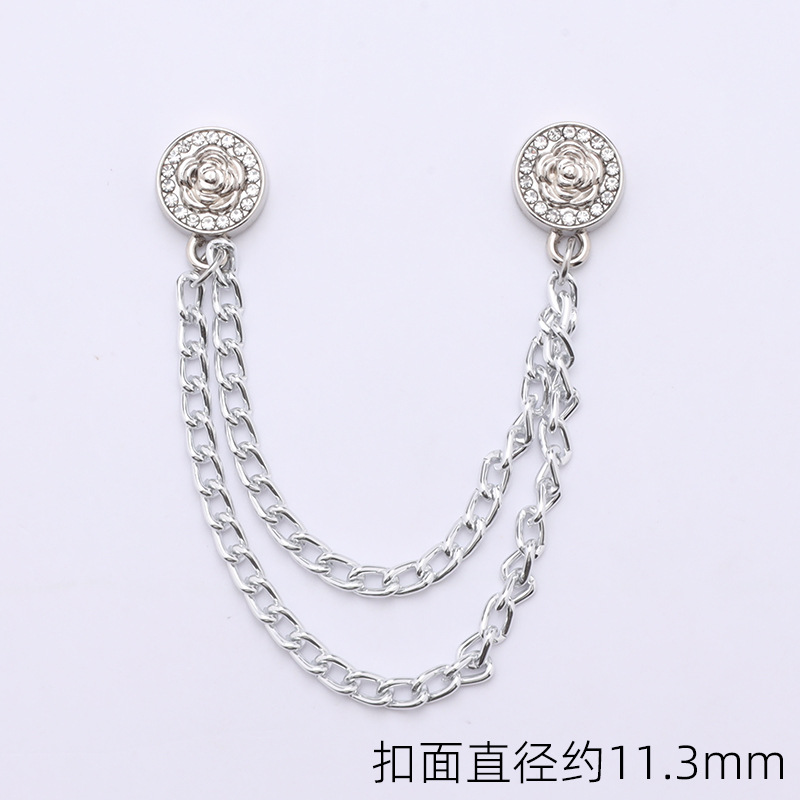 チェーンの磁気はズボンの足を引きずることを防ぎます。金属の磁気は袖口を固定します。