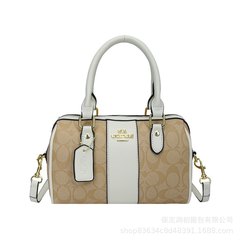 Koujia New Boston Pillow Bag Retro Monogram Large Capacity Versatile Fashion Handbag Shoulder Crossbody Bag - Thumbnail 8