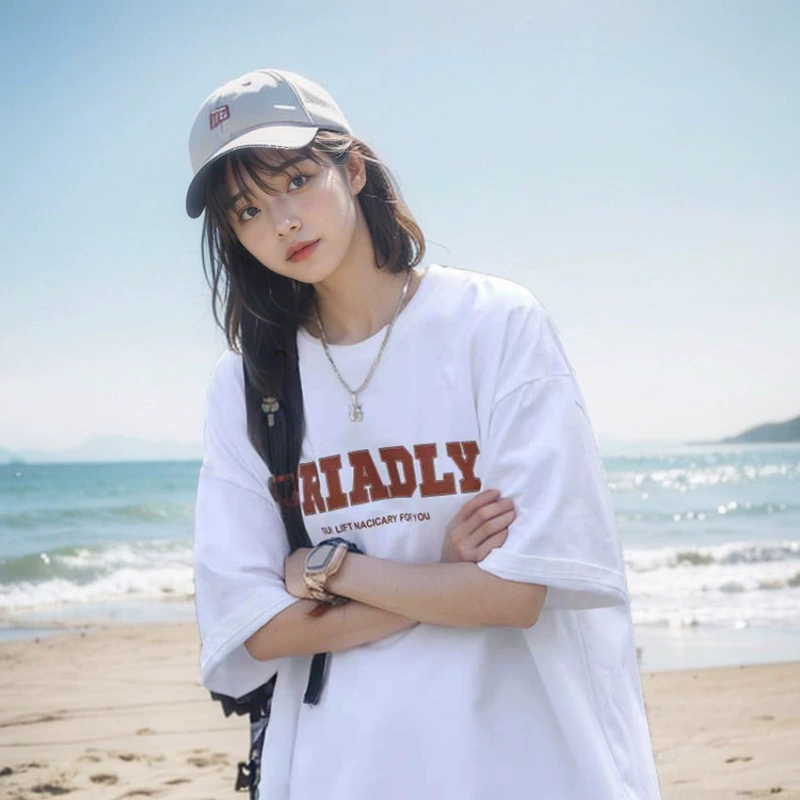 100% чистый хлопок, плотная свободная футболка с надписью Siro для мужчин и женщин, оверсайз, унисекс, с короткими рукавами и рукавами пять четвертей