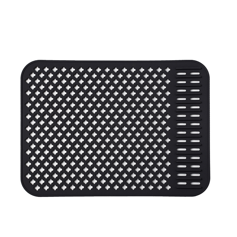 Amazon Venta caliente estera de drenaje de silicona cocina vajilla estera de filtro de agua taza de agua estera de control de agua estera de aislamiento multifuncional