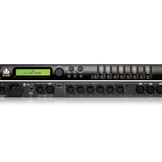 (2개) 오디오 프로세서 전력 증폭기 피드백 제조업체 3 IN 6 OUT 8 IN 8 16-WAY 회의 네트워크 디지털 사전 단계 이펙터