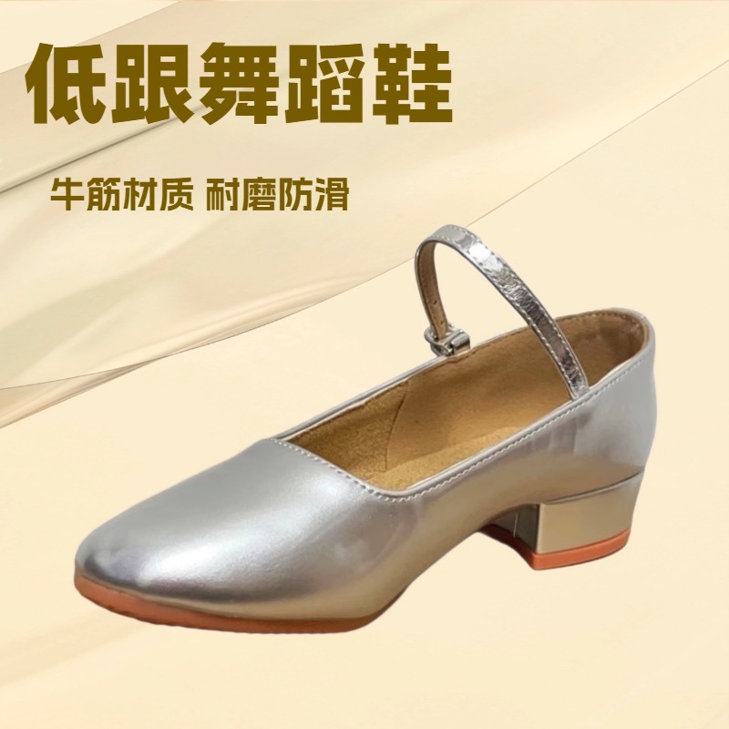 Children's Professional Dance Shoes, Girls' Modern Dance Shoes, Kidsren's Uyghur Dance Shoes, Silver Dance Shoes, Soft-Soled Performance Shoes