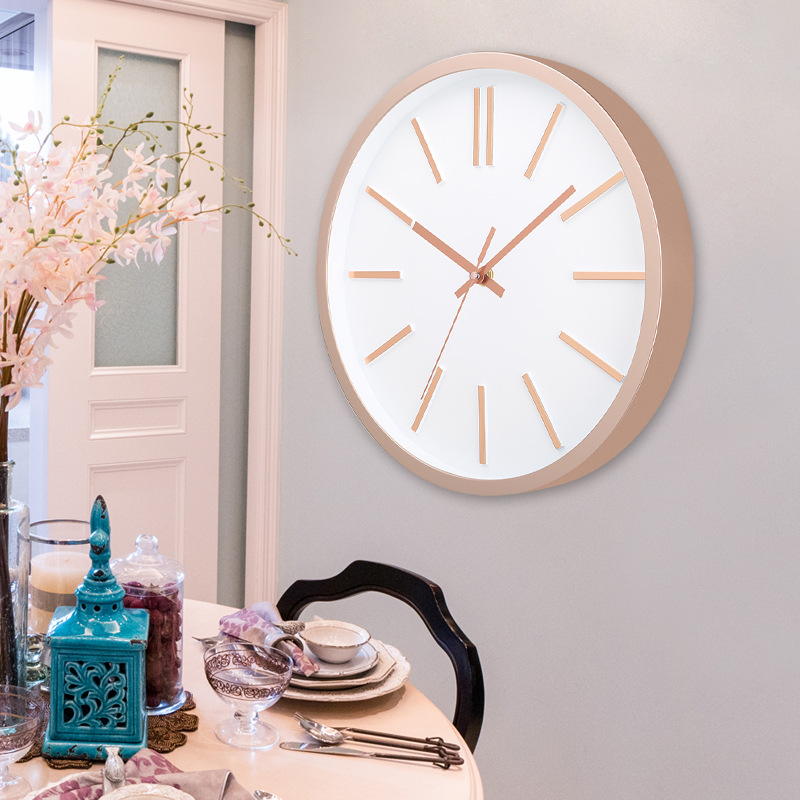 [12 pulgadas 30cm] Reloj de pared mudo moda creativa hogar sala de estar estéreo digital simple reloj al por mayor