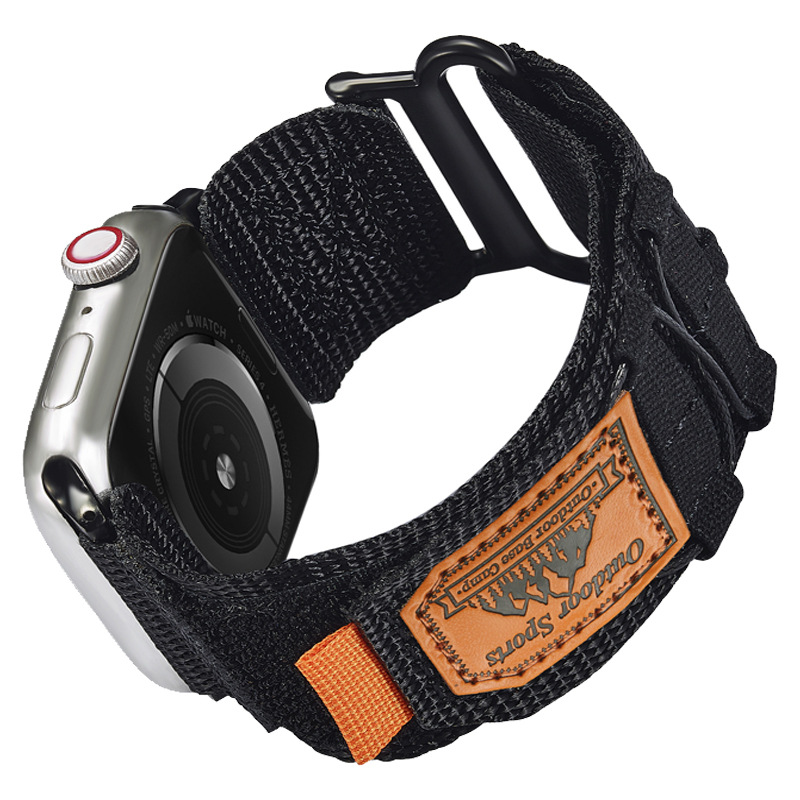for apple watch apple watch strap mountaineering nylon velcro woven iwatch strap