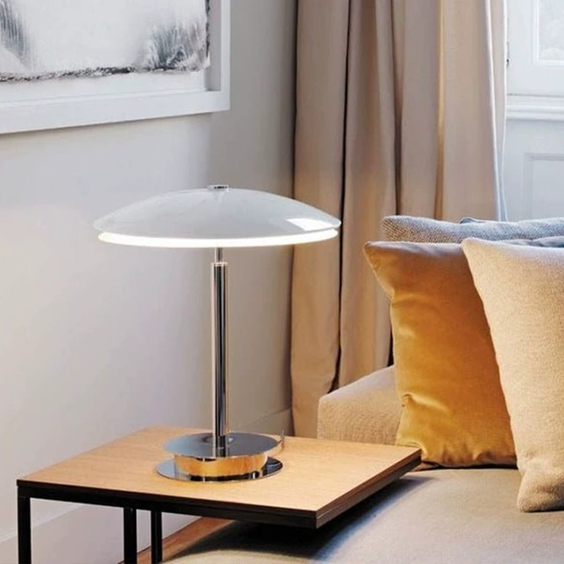Design lantern for bed, black table lamp, light luxury style