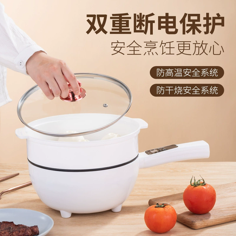 (На заказ) Электрический вок, бытовой вок, универсальная подключаемая сковорода с антипригарным покрытием, многофункциональная электрическая кастрюля для приготовления на пару