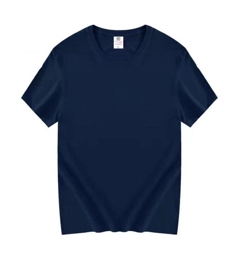 Tiger 180G peinado algodón de cuello redondo T-shirt de manga corta impresión de verano coreano ropa de trabajo de hombres y mujeres camisa publicitaria personalizada