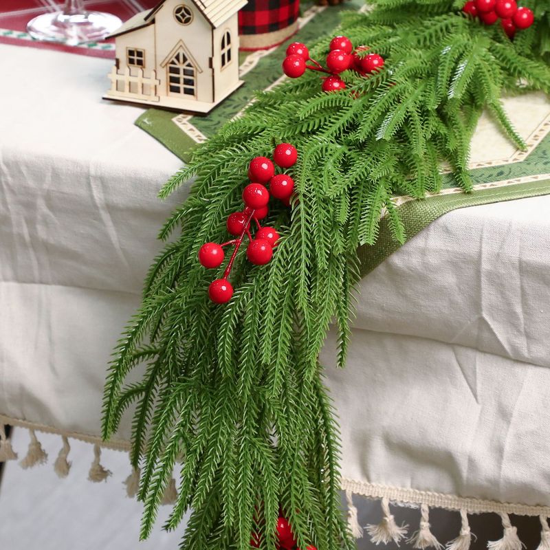 クロスボーダーシミュレーションソフトプラスチック籐松葉ジュエリークリスマス籐シミュレーション緑の植物家の装飾メーカー卸売|undefined