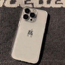 中指小人透明适用苹果15手机壳iphone13/14promax防摔苹果15proma