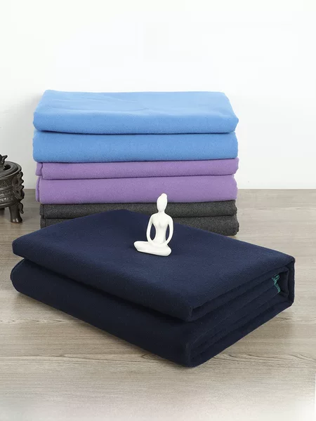 Professional Iyengar Yoga Blanket, Thickeneded and Widened, Warm Yoga Meditation Blanket, Meditation Towel That Does Not Fall Off or Ball