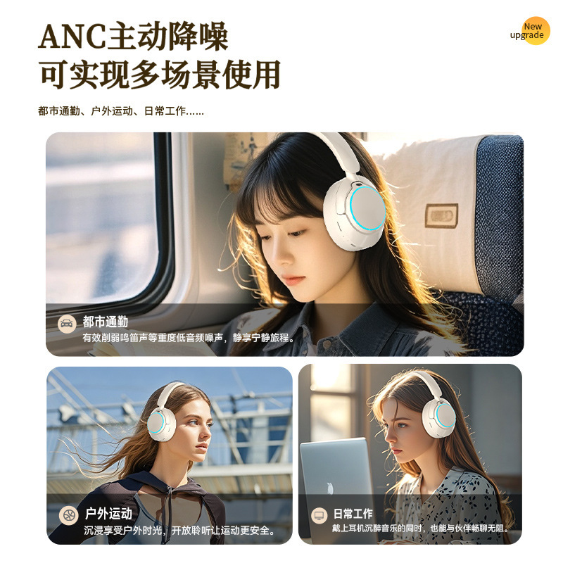 ANCは積極的にbluetoothイヤホンのヘッドセット式の重低音制御ランプの効果の無線ヘッドセットのメーカーの現物を直接販売します。|undefined