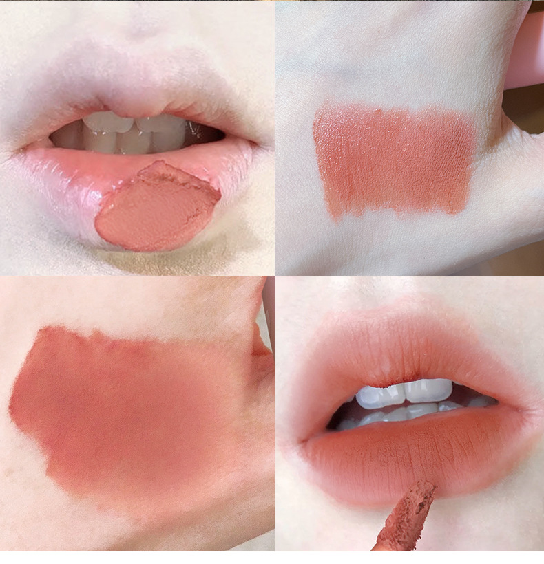 CACE Berry Bear Matte Lip Gloss 6-color versatile color matching Velvet smooth and light, no burden. One-piece consignment of lipstick undefined
