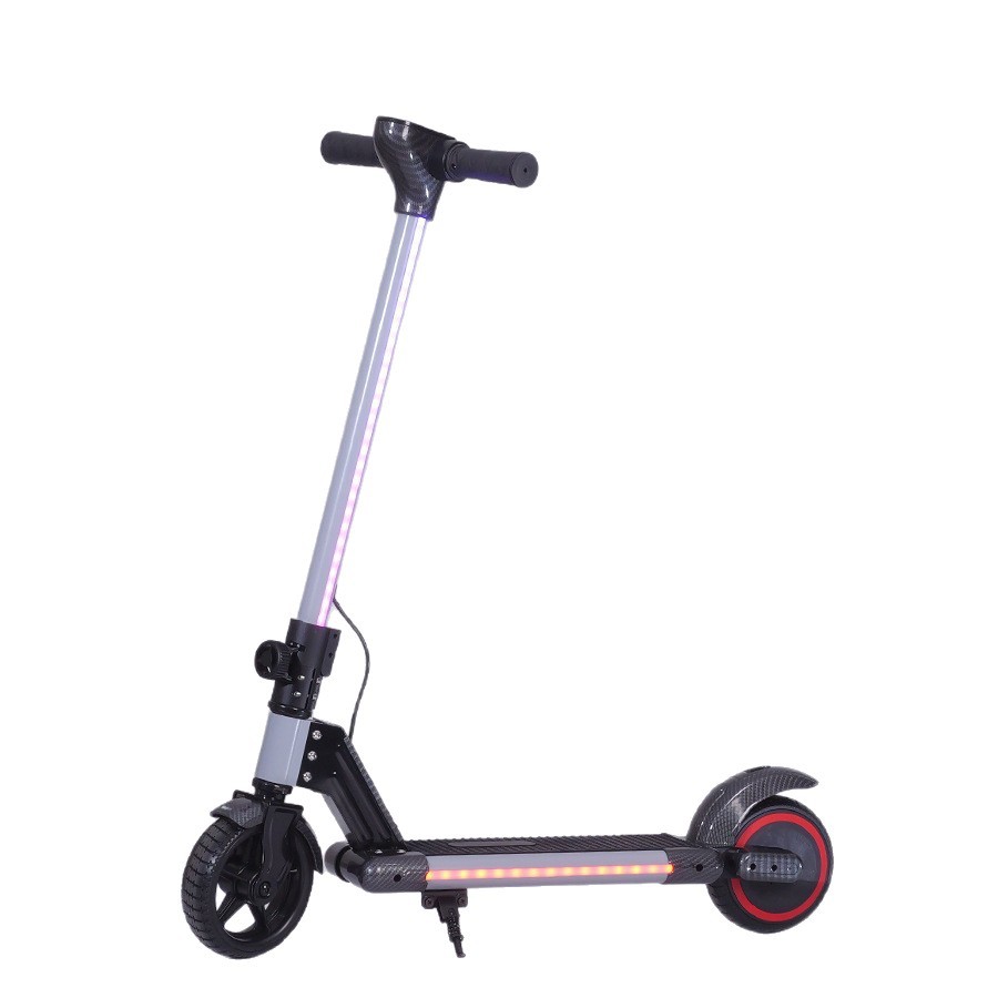 Scooter infantil transfronterizo plegable scooter recargable portátil de dos ruedas ligero de dos ruedas coche de juguete infantil