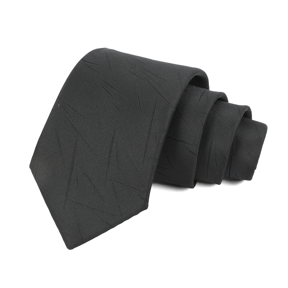 Corbata de hombre 8cm para hombre, bordado jacquard de alta calidad para hombre, corbata de negocios, corbata de seda de poliéster, fábrica al por mayor