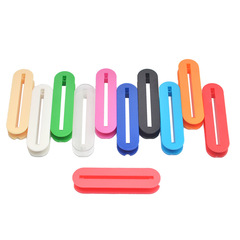 一字大雙線夾68x18x10MM光面矮款帶缺口 多色可選