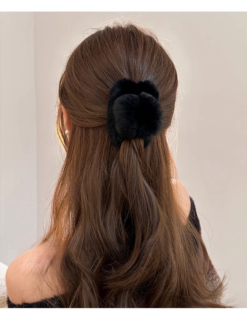 Rex-kaninchenfell Haarspange Premium Haarclip Für Den Dutt_voghion.com