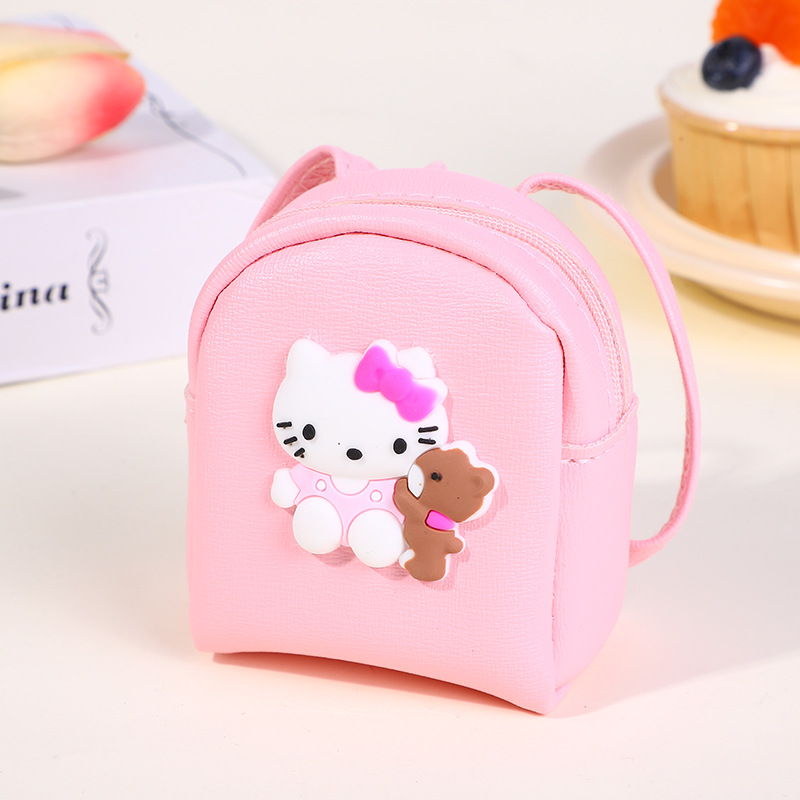 Versión coreana del monedero de dibujos animados del corazón de la niña