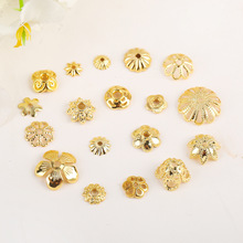 18K����ɫ�U�ջ��и�Ƭ���껨ñ�|ƬDIY�ִ�����Ʒ������l