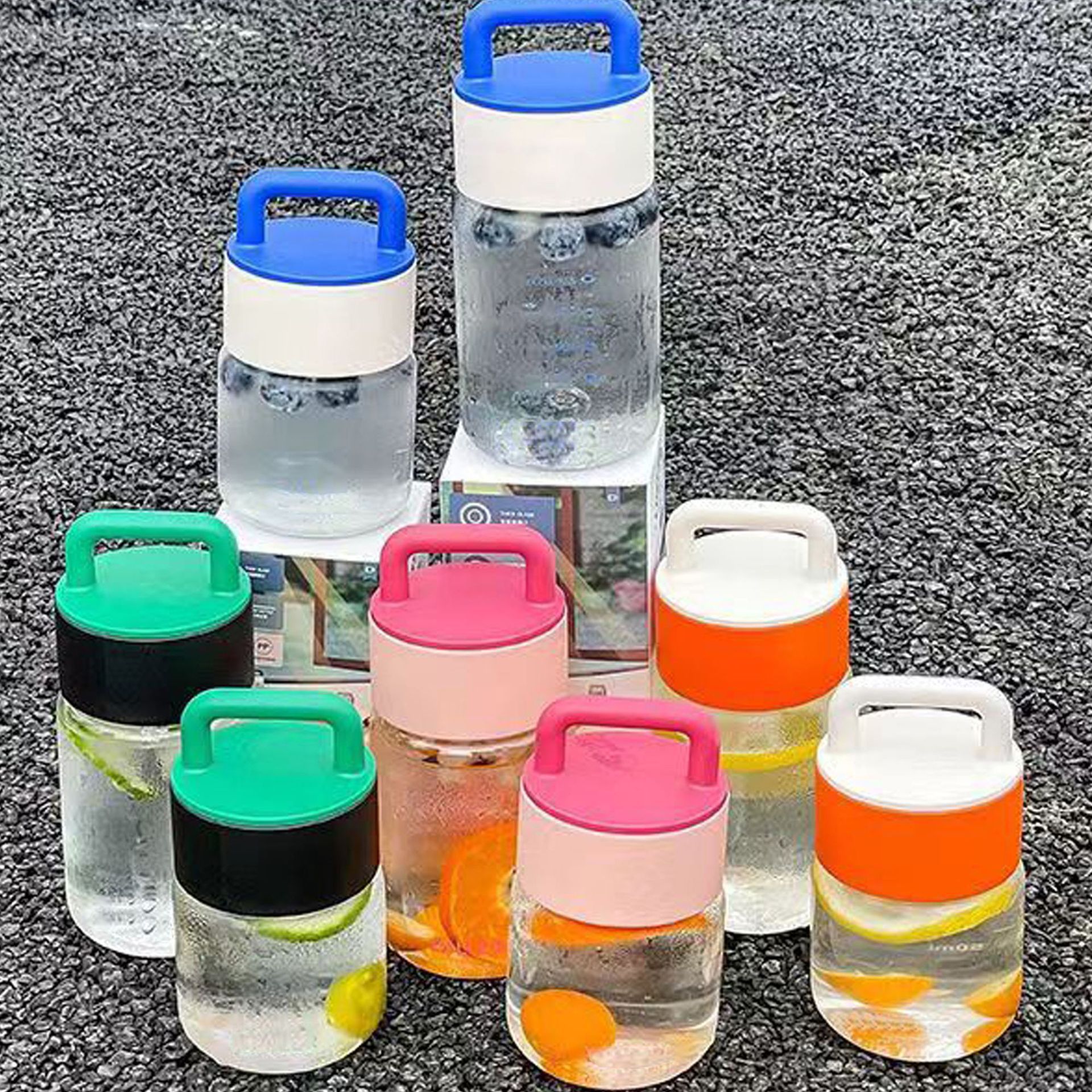 Mini Portable Chubby Cup, High-Looking Glass Cup, Office Water Cup, Portable Milk Tea Coffee Cup, Gift Cup