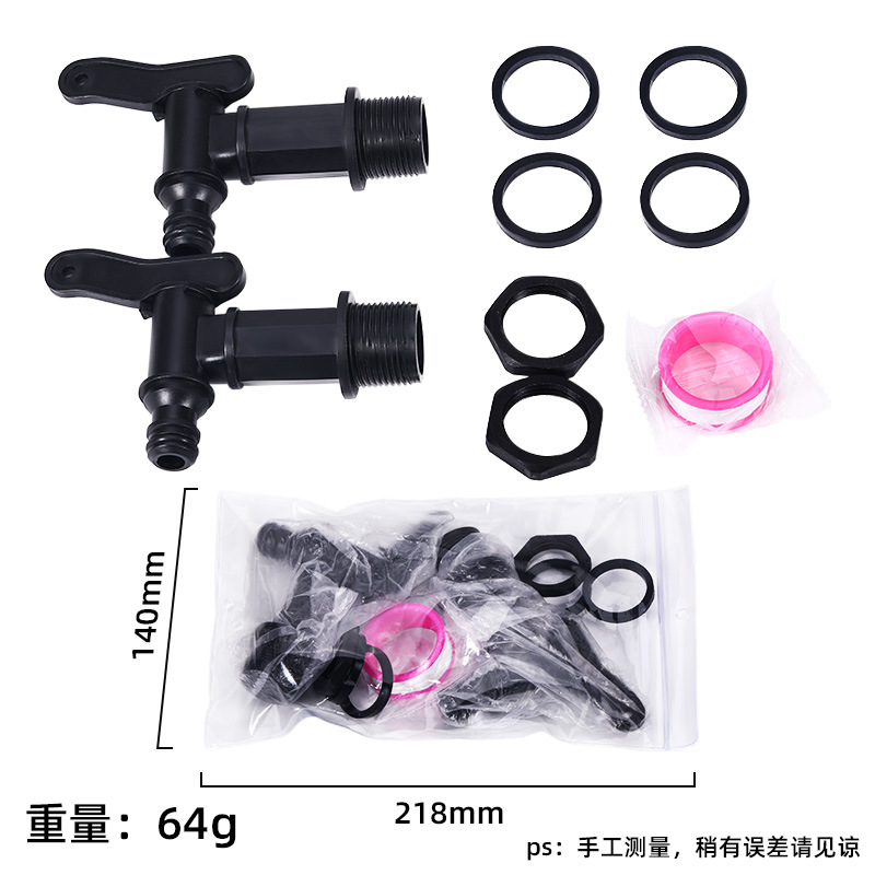 IBC Ton barril de salida conector Ton barril accesorios grifo de plástico al por mayor cubo de plástico barril de agua conector del tanque