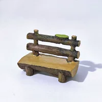 Ретро мини деревянное кресло для отдыха, табурет, скамейка, микро-пейзаж, суккуленты, ландшафтный дизайн, украшение, пасторальные маленькие украшения