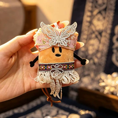 doll handmade DIY plush toy: Pluş açarlıqlar - miaojiang-small-potato-pendant-6