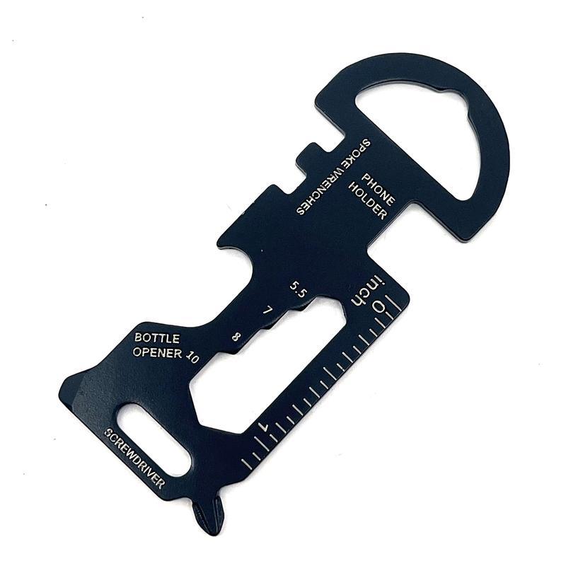 批发户外多功能EDC工具卡创意开瓶器钥匙扣挂件随身多用工具卡