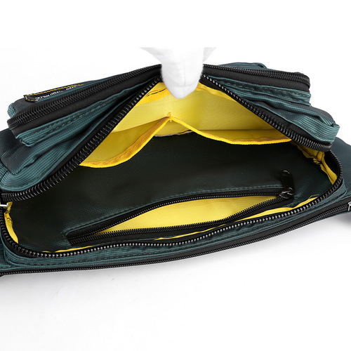 Cross-border new sports waist bag, fashionable men's chest bag, crossbody bag, outdoor running mobile phone bag, fitness equipment bag