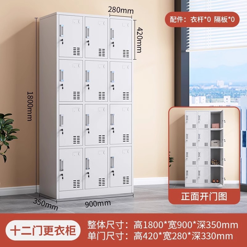更衣柜员工宿舍换衣柜健身房带锁储物柜餐厅碗柜车间收纳鞋柜厂家|undefined