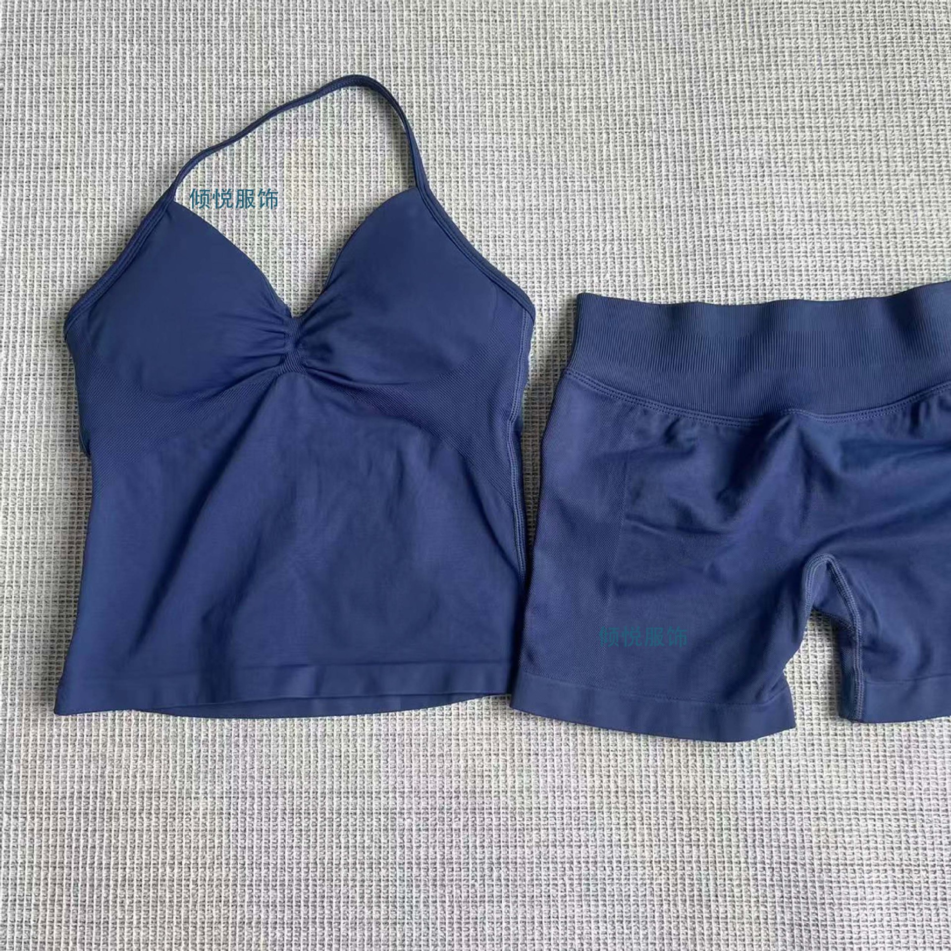 AliExpress venta caliente DFYNE nuevo fitness yoga traje deportivo chaleco halter sujetador pantalones cortos traje mujer
