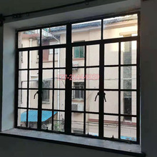 老钢窗铁艺格子钢化门窗复古玻璃老式钢窗门窗老洋房别墅门窗