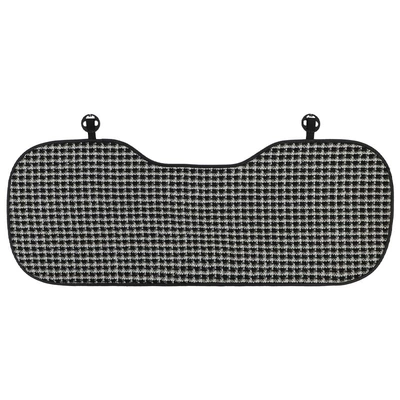 Seat cushion, seat cover Breathable and Comfortable Car Seat - plaid-chanel-style-leather-cushion-black-back-row