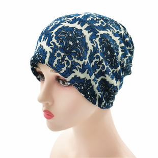 Casual ethnic style printed headwear headscarf women's new travel hat fashion women's retro Four Seasons toe cap
