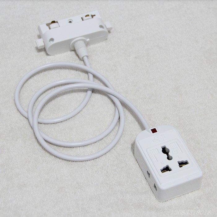 轨道灯底座3线导轨灯头LED射灯具配件三线轨道接头吧台橱窗吊灯盒