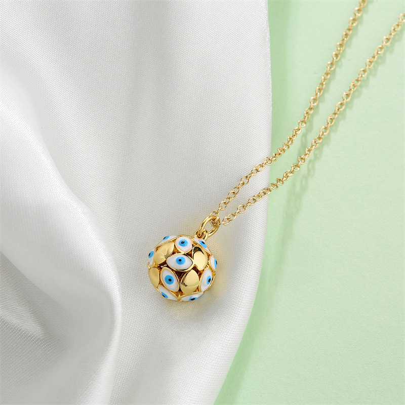 Fashion Geometric Copper Necklace Dripping Oil Copper Necklaces