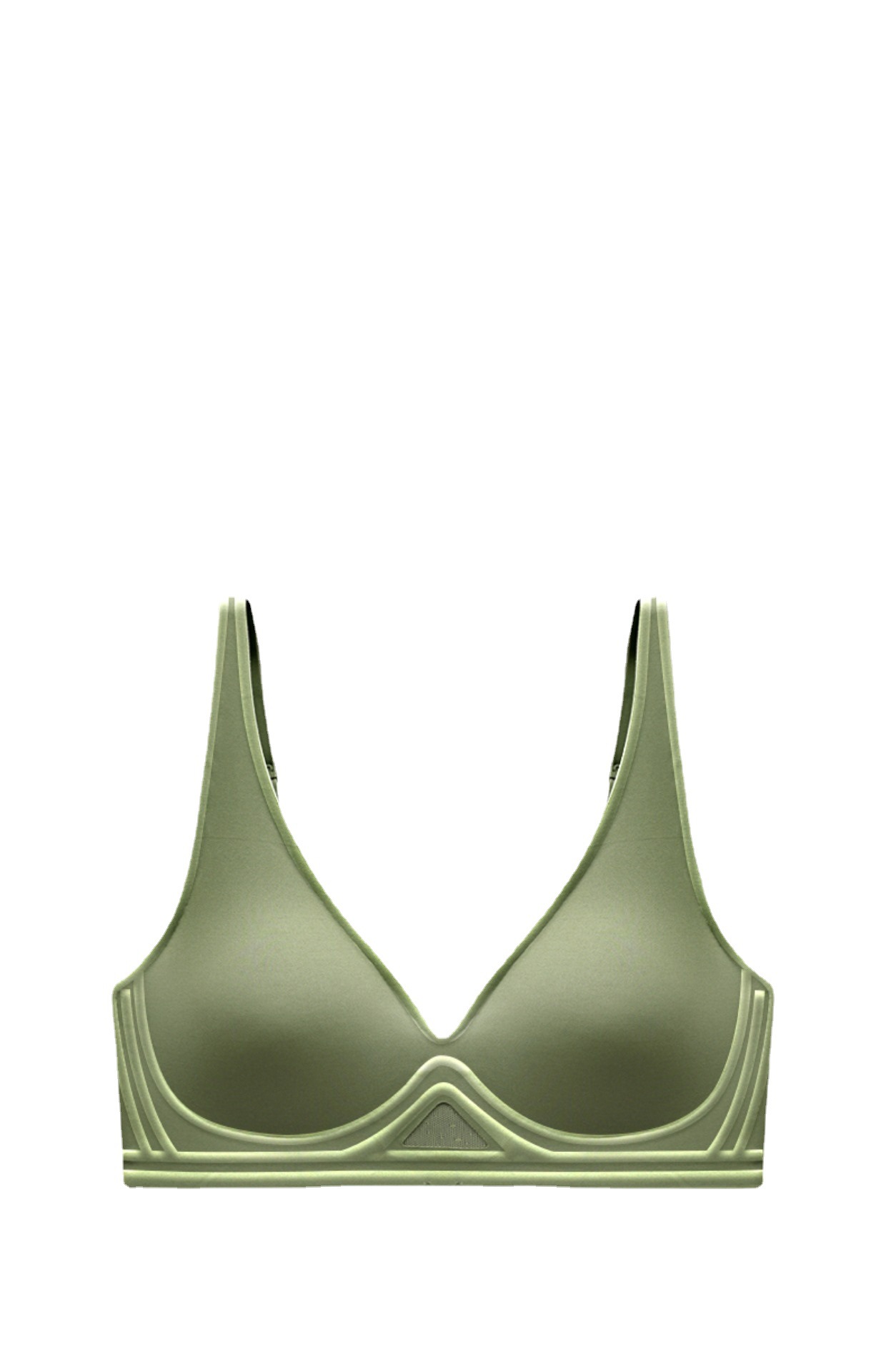 Tira de jalea suave soporte ropa interior sin costuras mujeres push up pequeño pecho Delgado cómodo sujetador transpirable taza fija sujetador 633