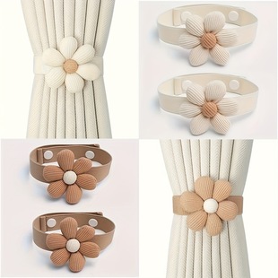 New Flower Curtain Straps, Creative White Gauze Straps, Cute Decorative Curtain Accessories, Factory Direct Sales