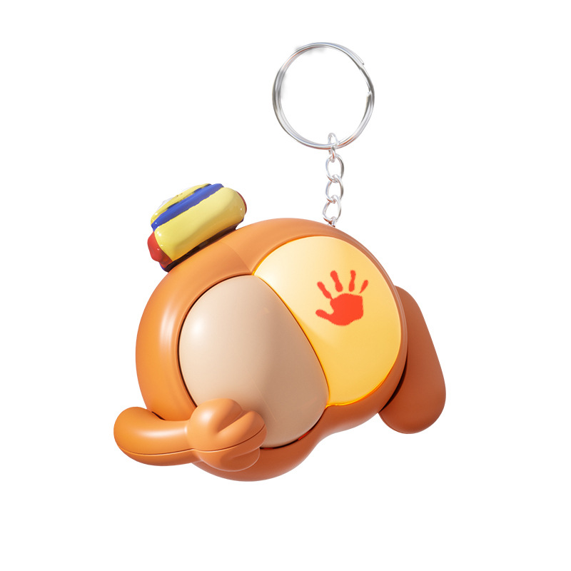 Llavero de culo de gato de palmadita de dibujos animados de estilo explosivo, colgante de bolsa de sonido de descompresión divertida, decoración de taza de descompresión creativa